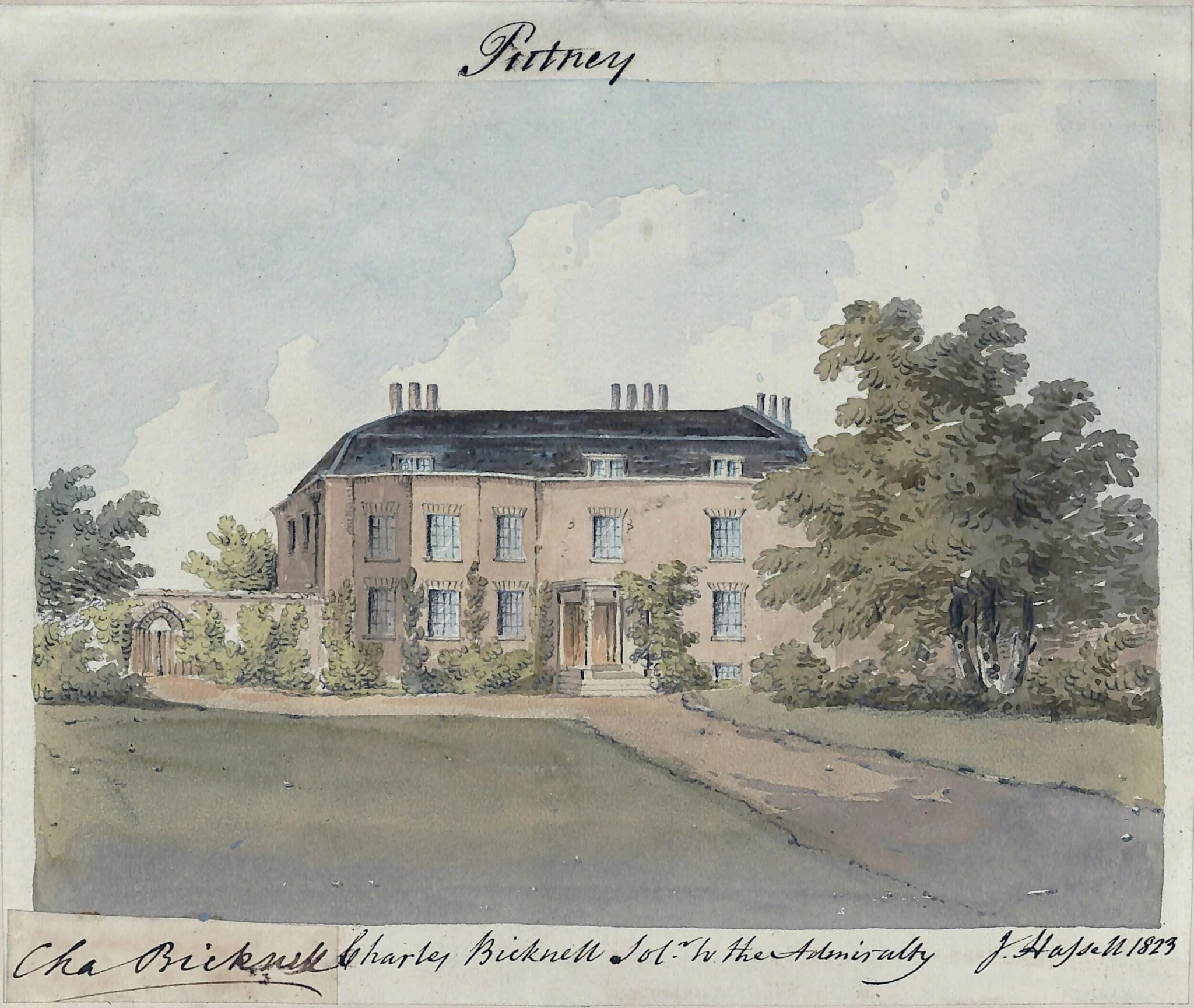 Charles Bicknell's House at Putney, detail