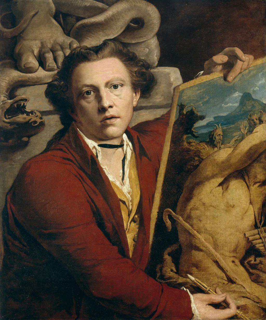 Self-Portrait as Timanthes, by James Barry, oil, 1800