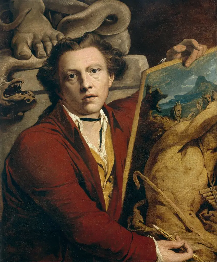 Self-Portrait as Timanthes, by James Barry, oil, 1800