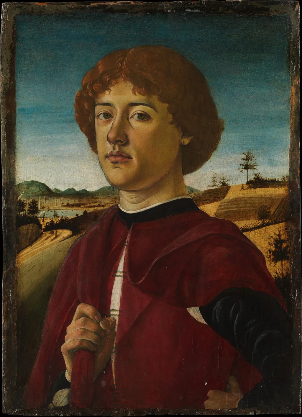 Portrait of a Young Man, by Biagio d'Antonio, tempera, 1470