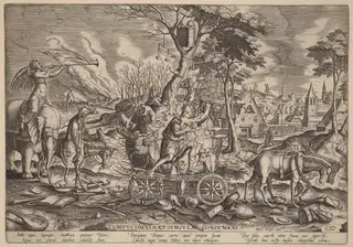 The Triumph of Time, by Philip Galle, ink, 1574