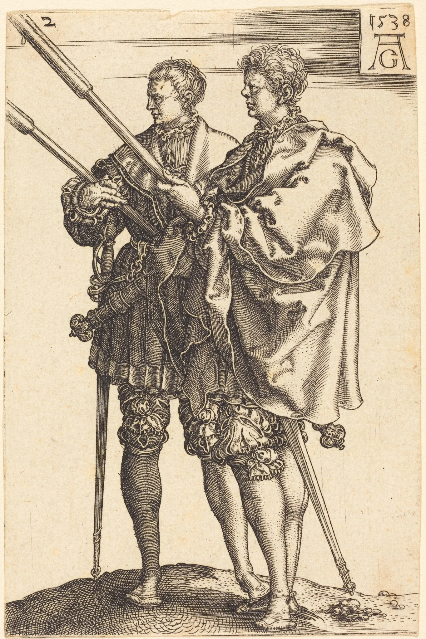 Large Wedding Dancers, detail