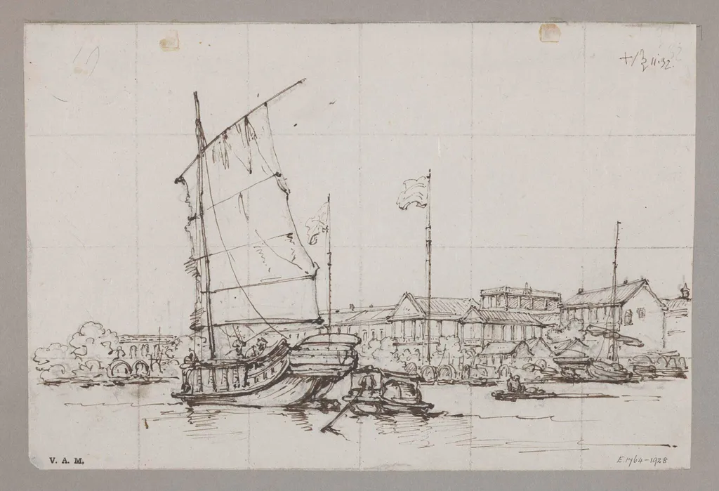 Chinese shipping, by George Chinnery, 10