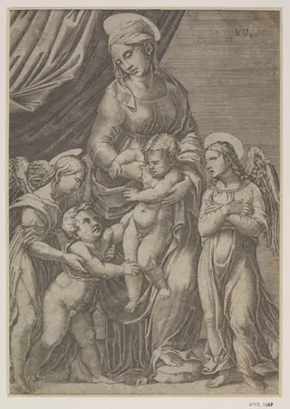 Untitled, by Agostino dei Musi, 1516