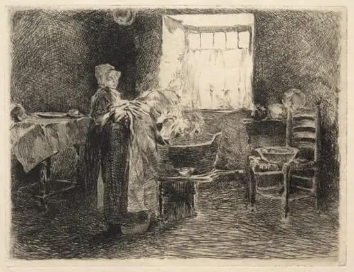 Monday Morning, Holland, by Robert Frederick Blum, 1804
