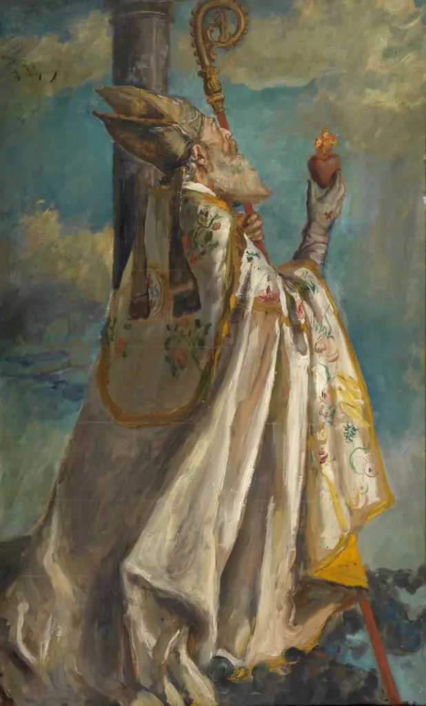 Saint Augustine in Ecstasy, by Romain Looymans, unspecified, 1899