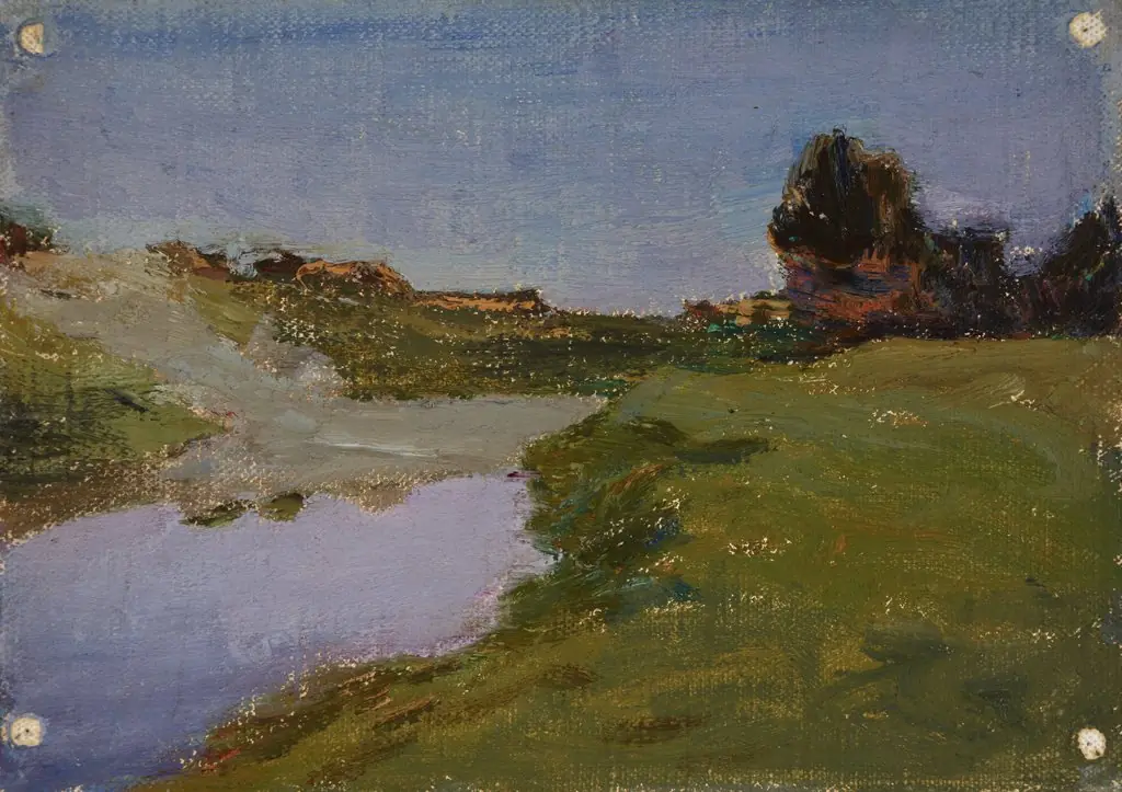 The White Night (The Ushakovka River), by Jan Ciągliński, unspecified, 1911