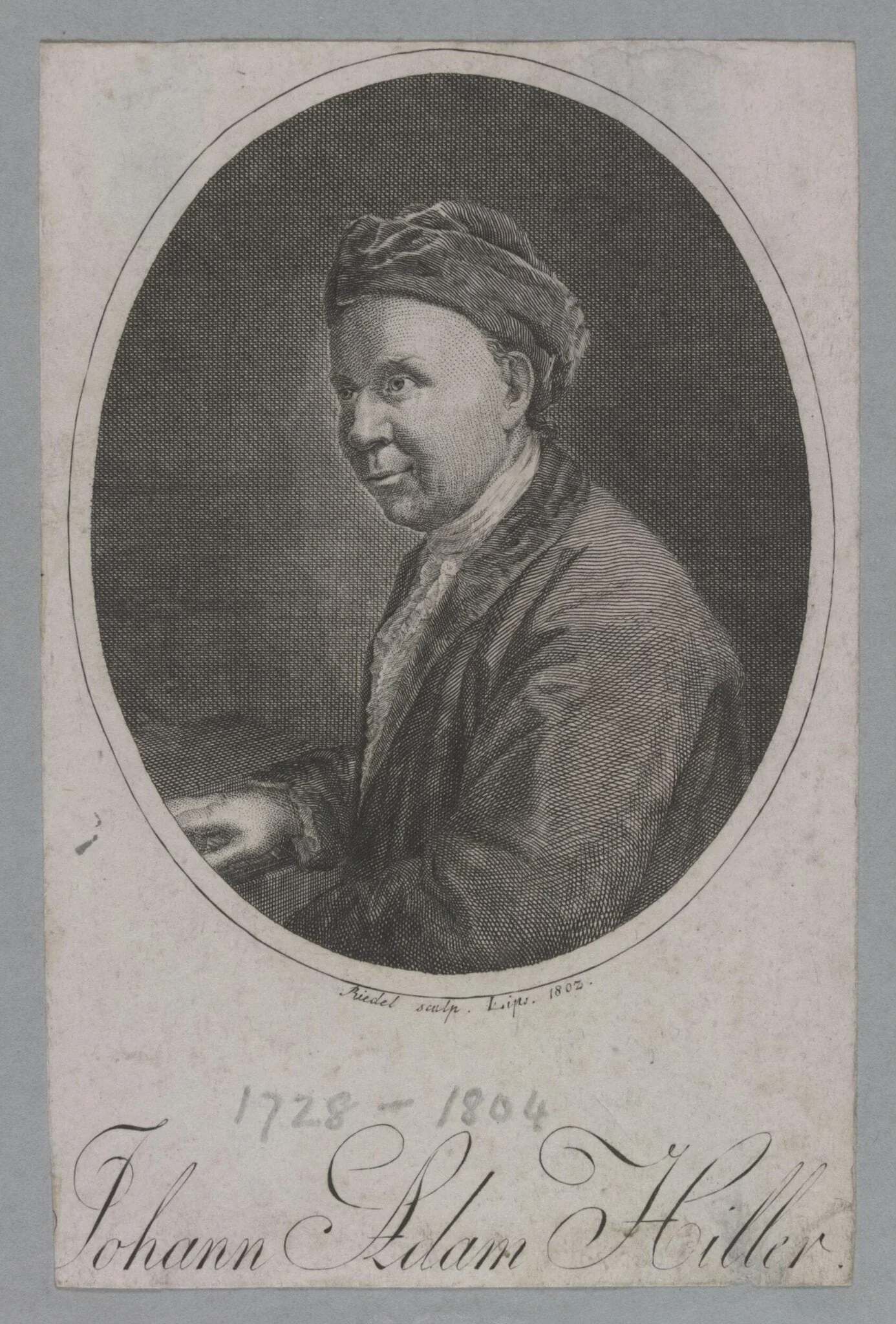 Johann Adam Hiller, detail