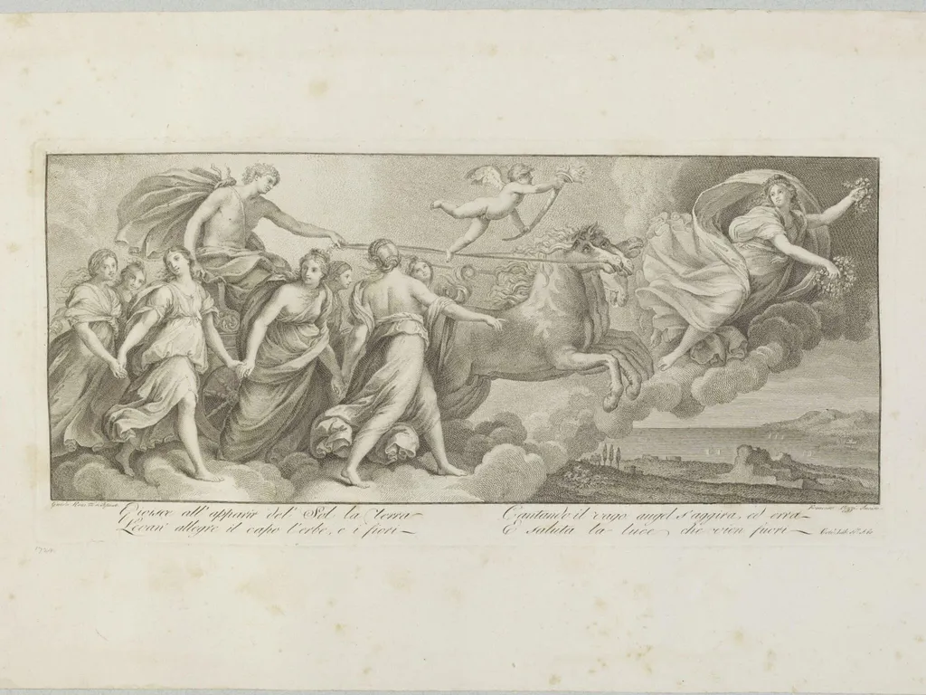 The Chariot of Aurora, by Francesco Pozzi, 1850