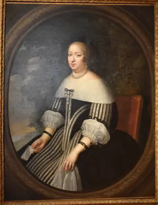Anne of Austria, Queen of France, by Henri and Charles Beaubrun, oil, 1650