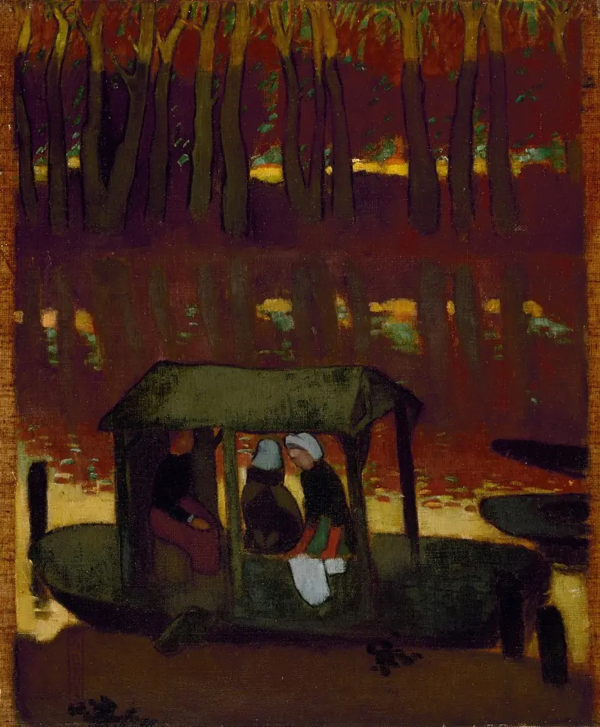 Evening Memory I, by Maurice Denis, oil, 1896