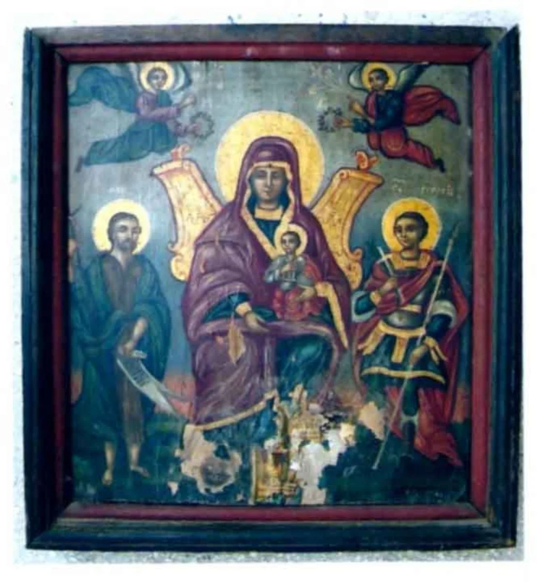 Maica Domnului cu Pruncul, detail