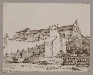 Franciscan Church, Macao, by George Chinnery, 19