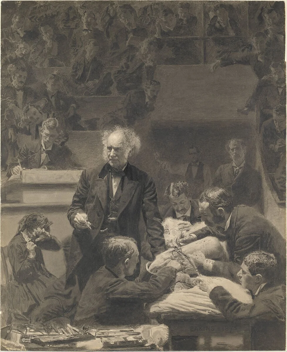 The Gross Clinic, detail