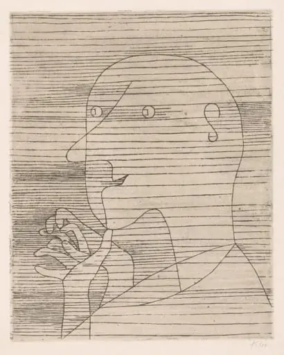 The Calculating Old Man, by Paul Klee, 1929