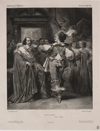 Chronicles of France:  Scene of the Fronde - The Prince of Condé, by Eugène Devéria, 1829