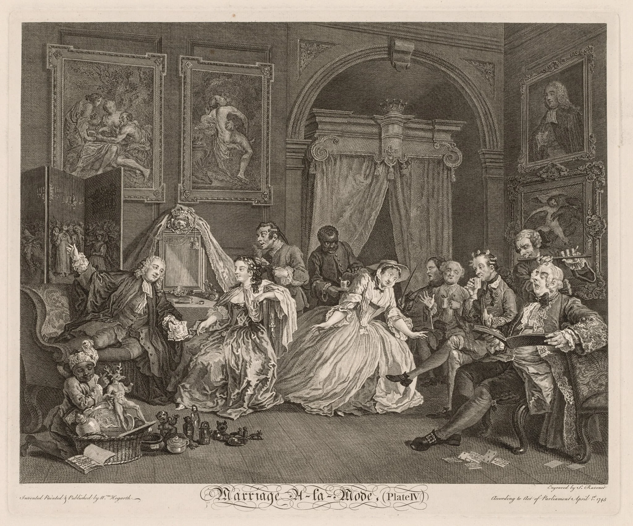 Marriage à la Mode: The Toilet Scene, detail