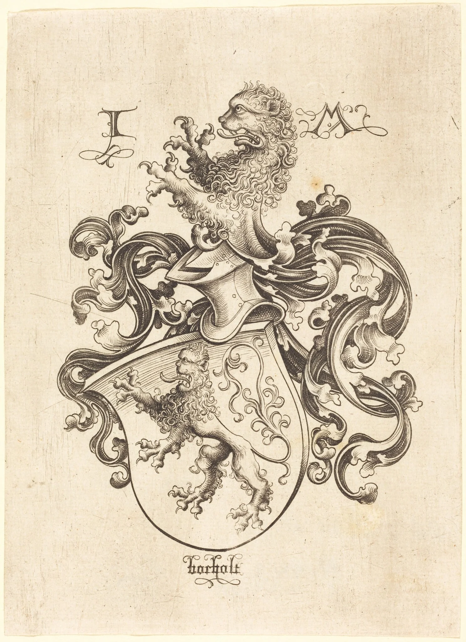 Coat of Arms with Lion, detail