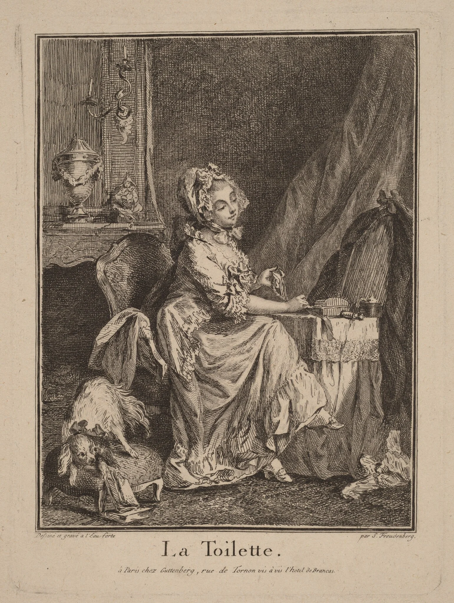 La toilette, detail