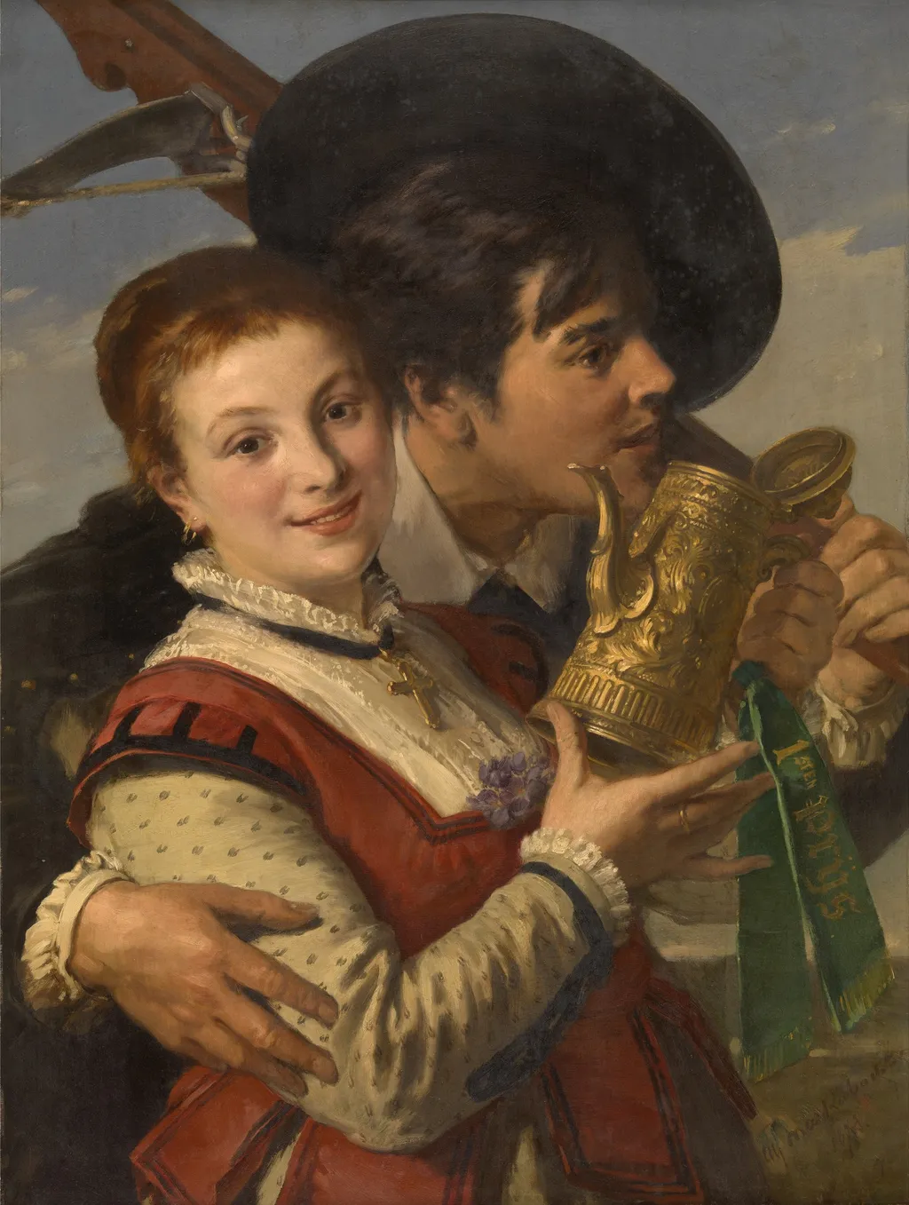 To our Future Household, by Alexandre Markelbach, oil, 1873