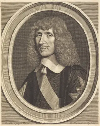 Leon-Bouthillier, Comte de Chavigny, by Robert Nanteuil, ink, 1651