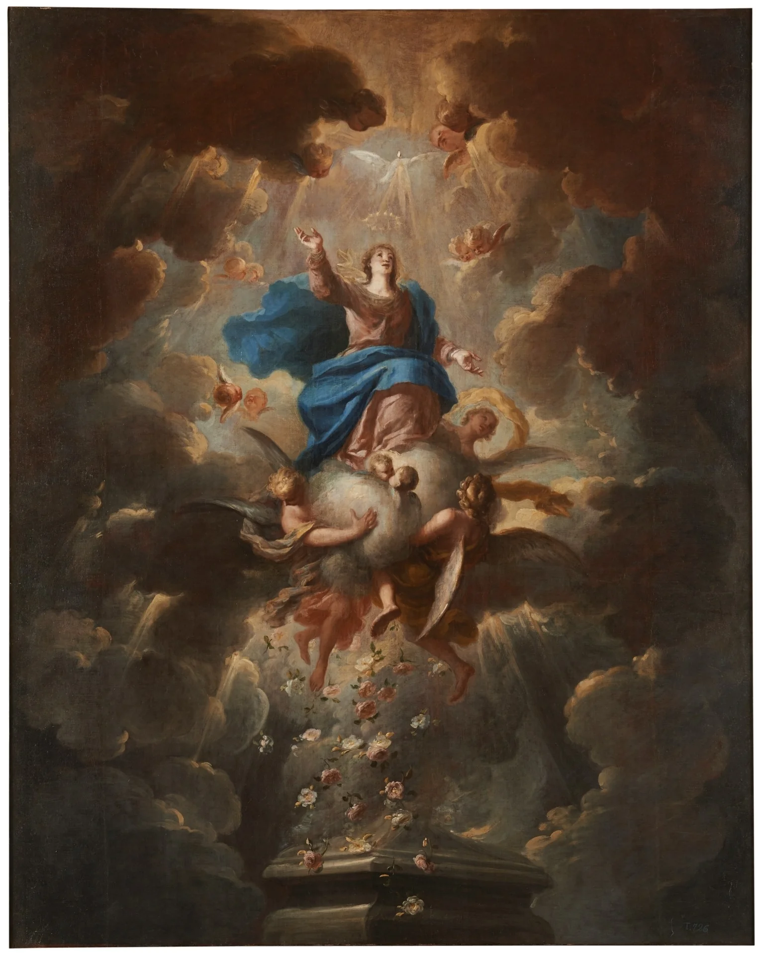 The Assumption of the Virgin, detail