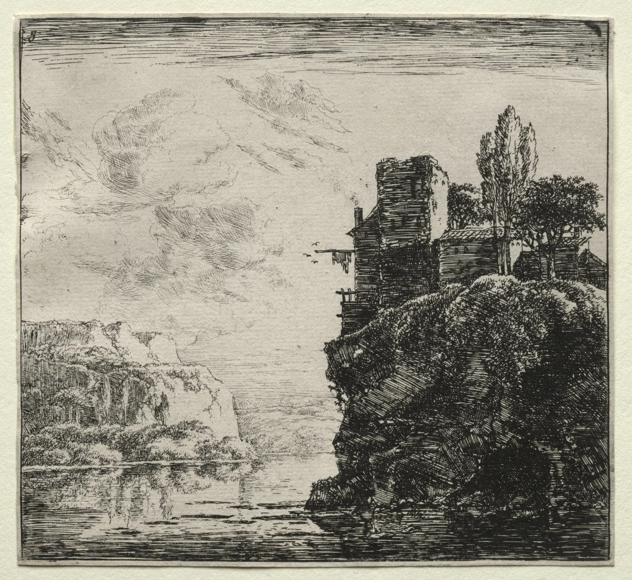 The River between the Rocks, detail