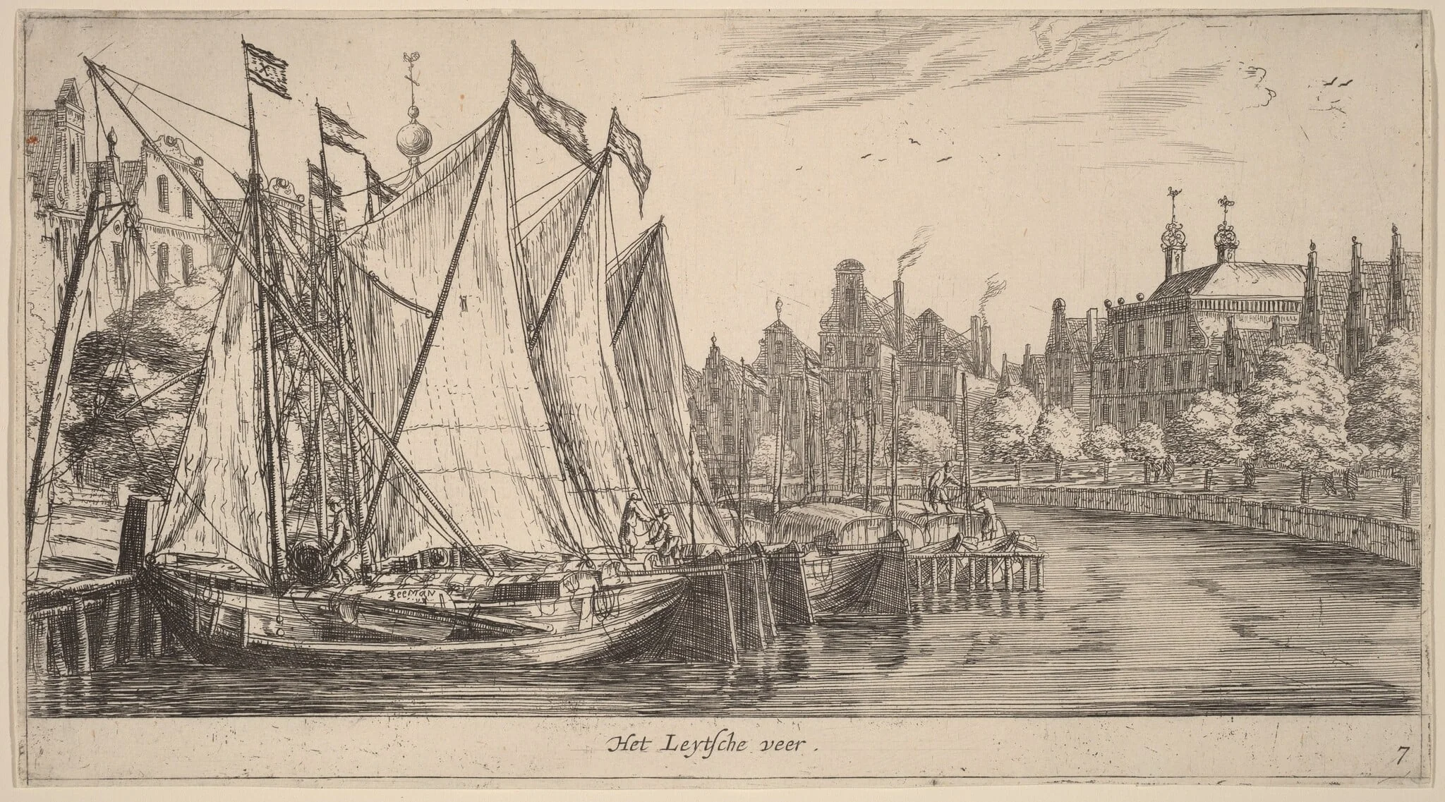 The Ferry to Leiden (Het Leytsche veer), detail