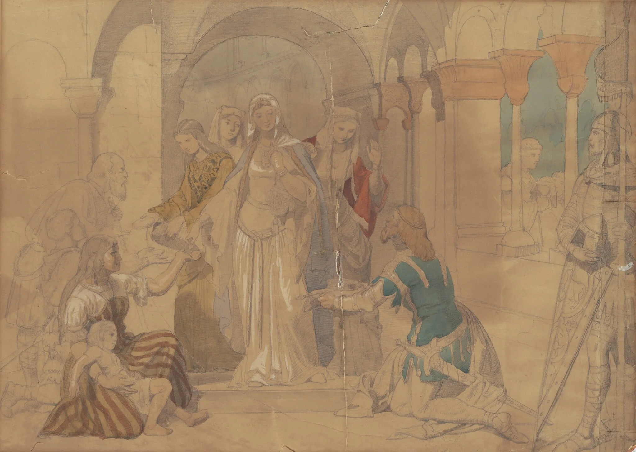 Study of Courtesans, detail