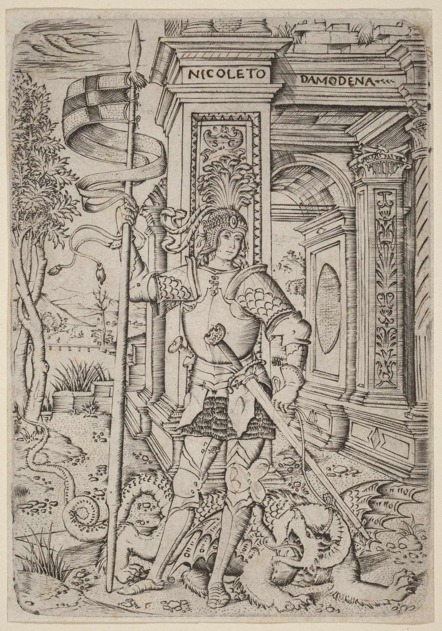 Saint George, detail