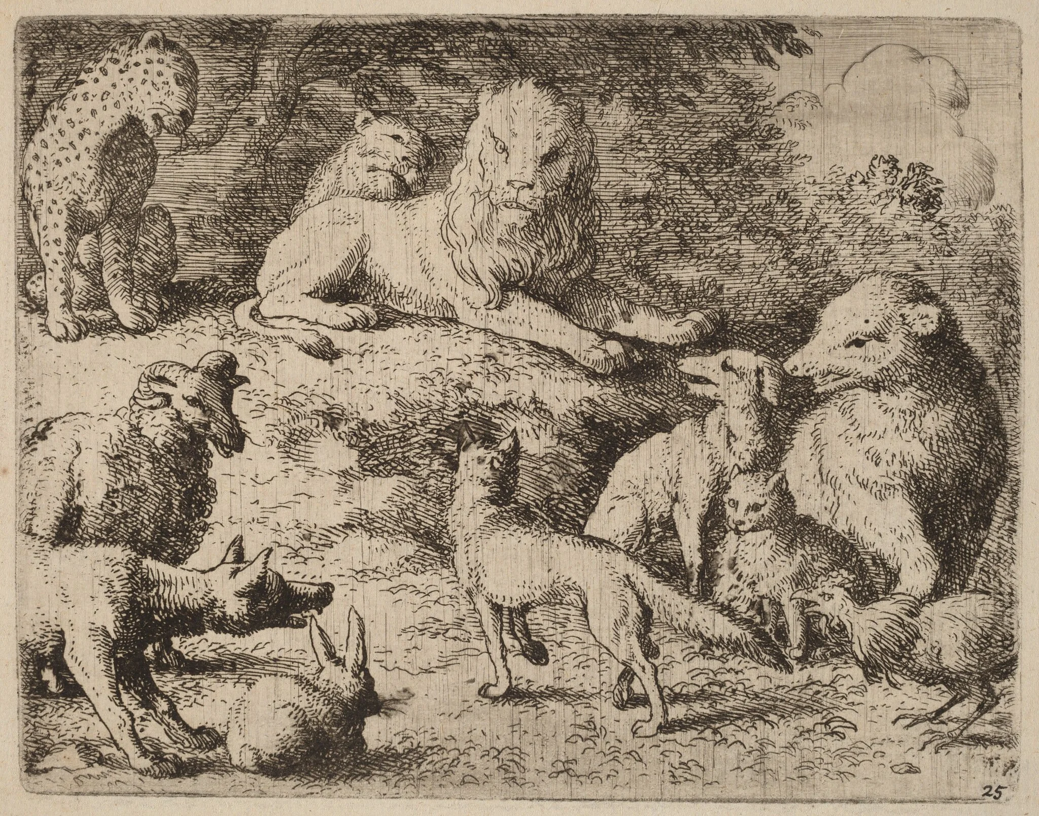 The Animals Present Their Charges Against Reynard, detail