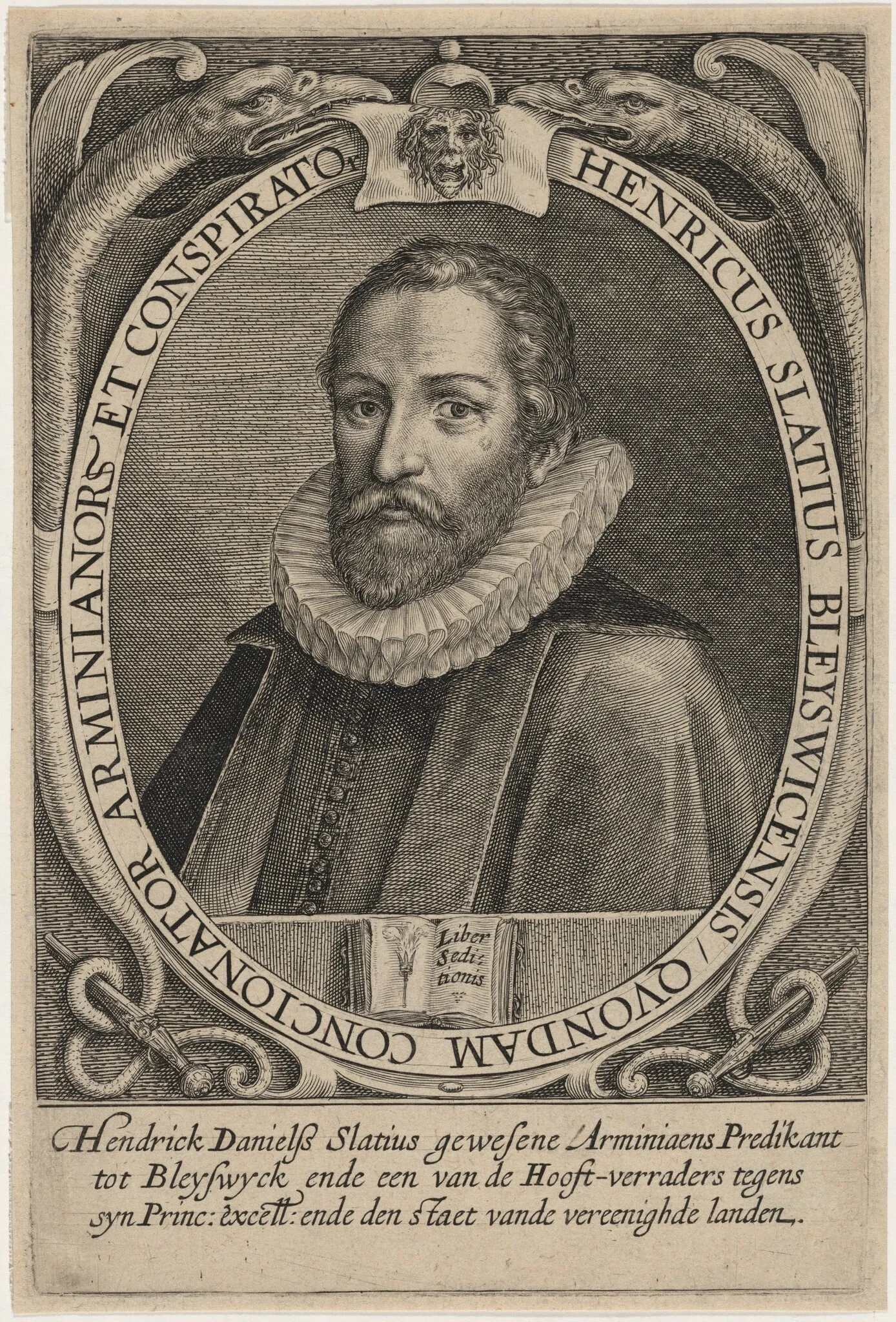 Hendrick Daniels Slatius, Preacher, detail