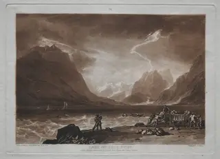 Liber Studiorum:  Lake of Thun, Swiss, by Joseph Mallord William Turner, 1823