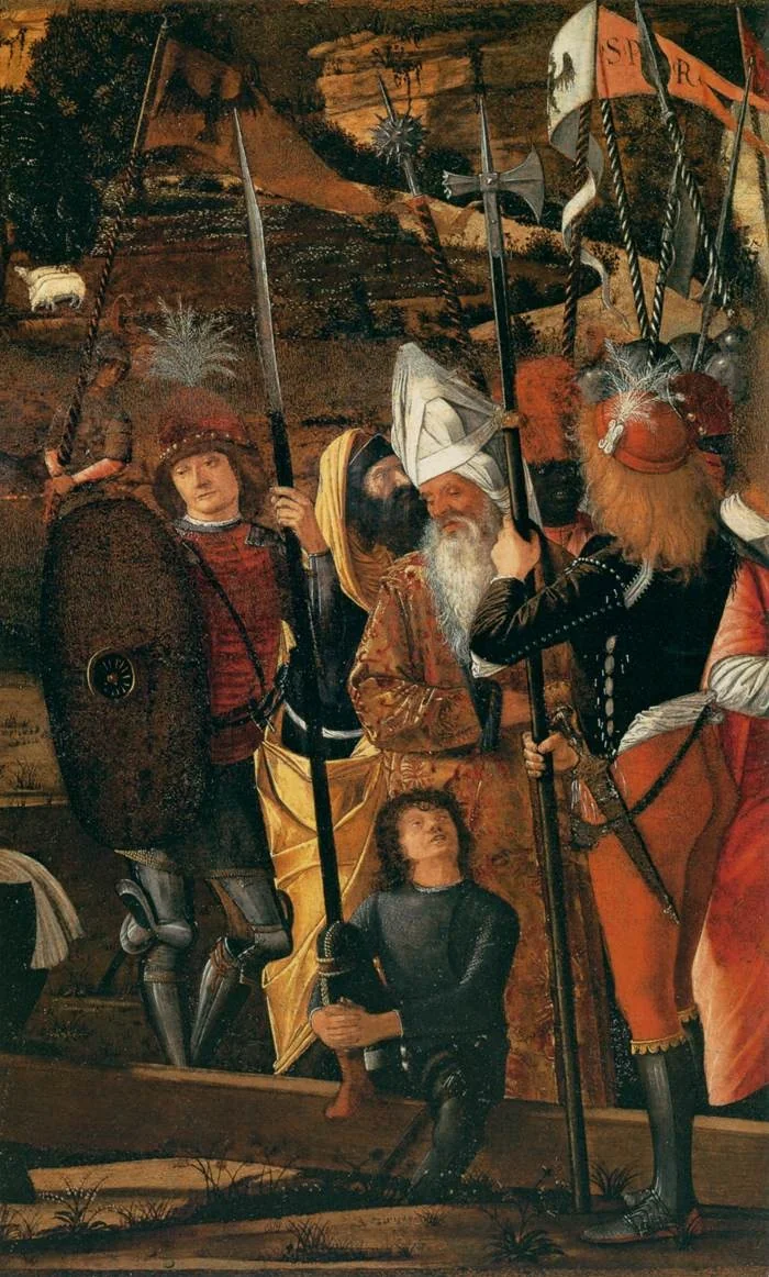 Group of Soldiers and Men in Oriental Costume, detail