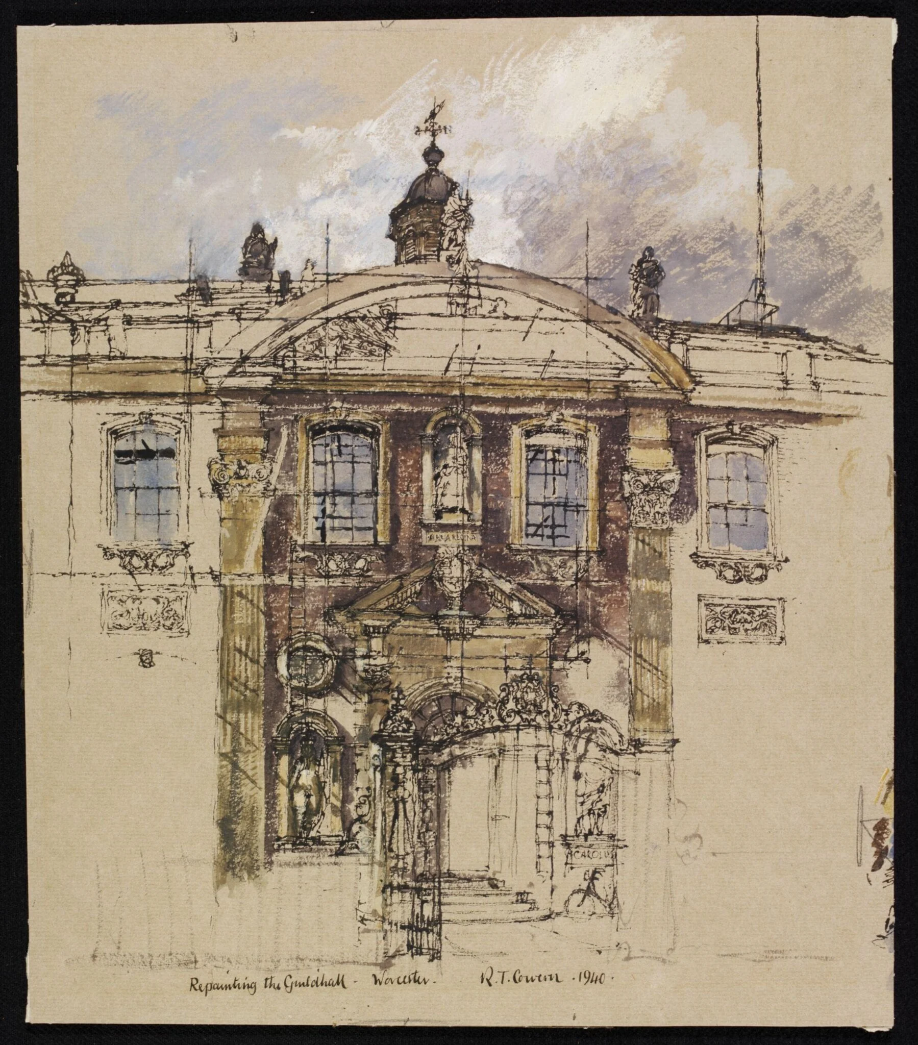 The Guildhall, Worcester, detail