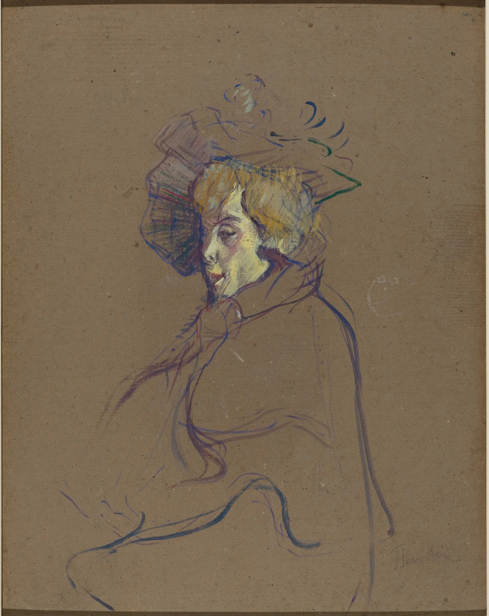 Jane Avril, detail