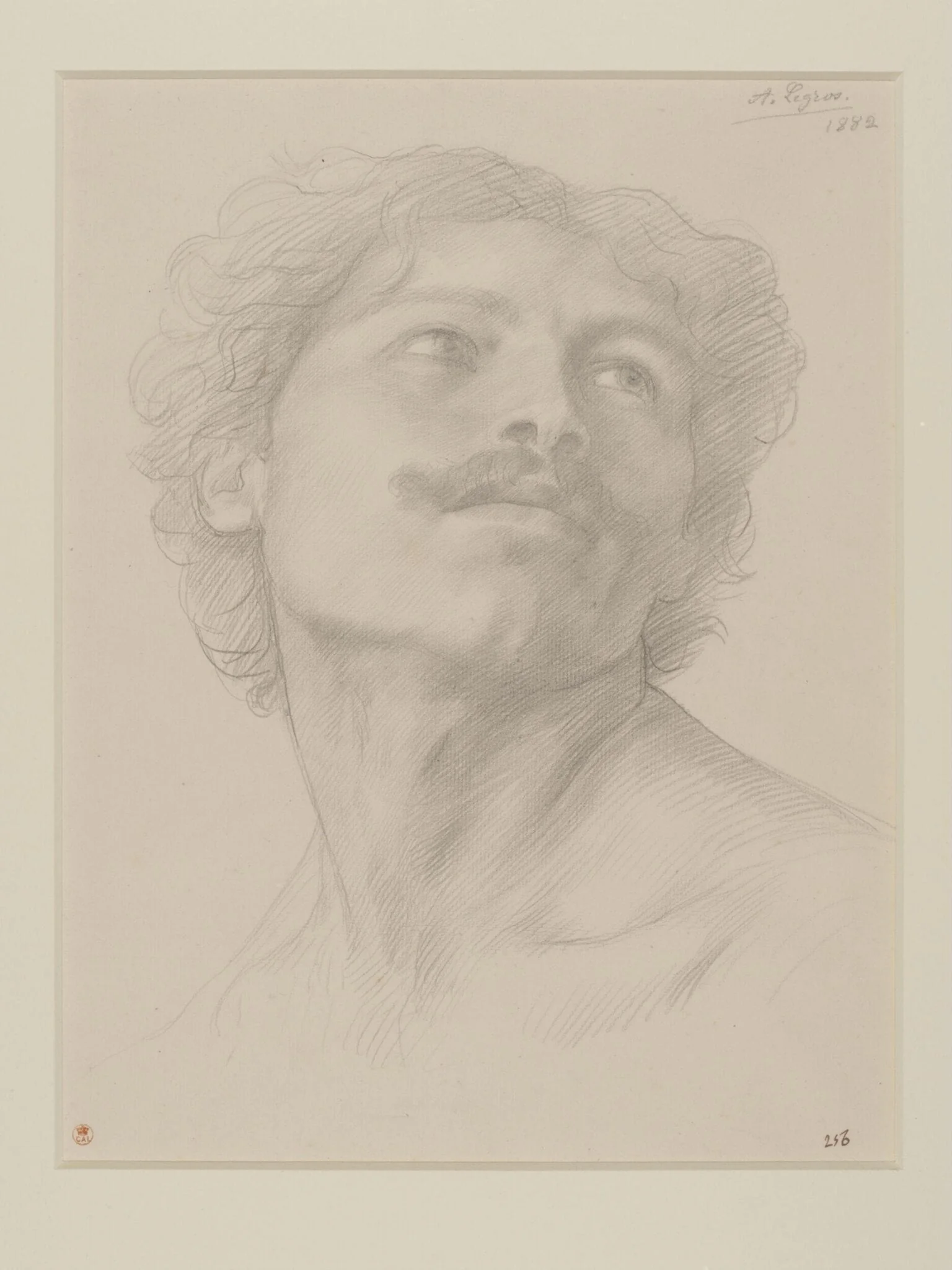 Study of the head of a man, detail