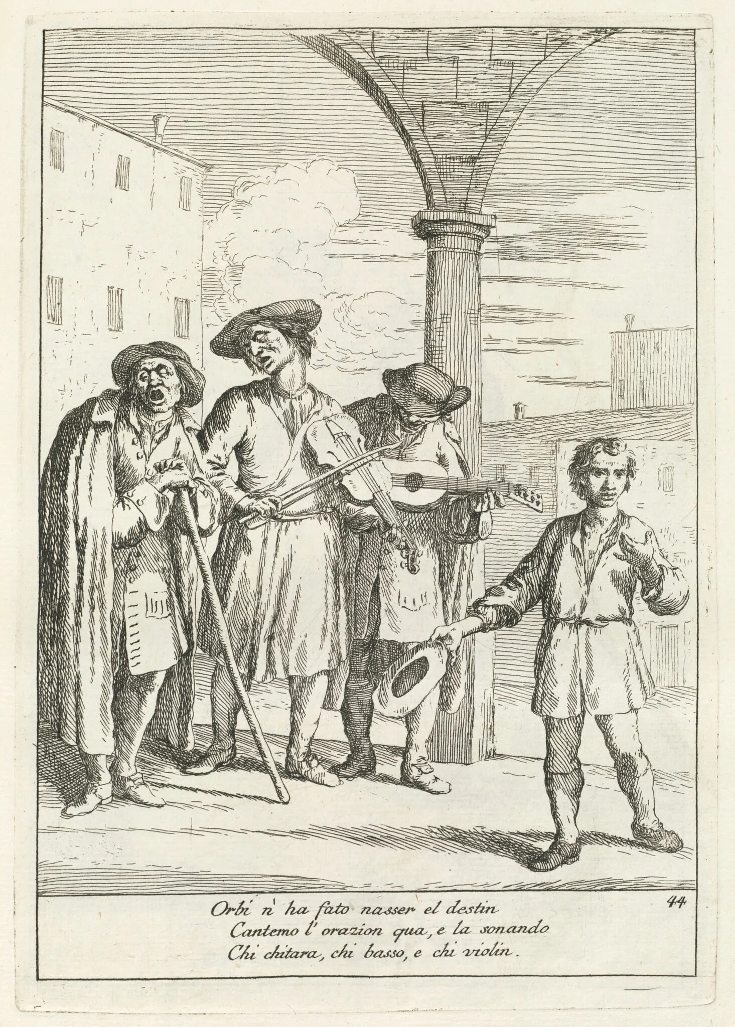 Fà ballar i Cani (Street Entertainer), detail