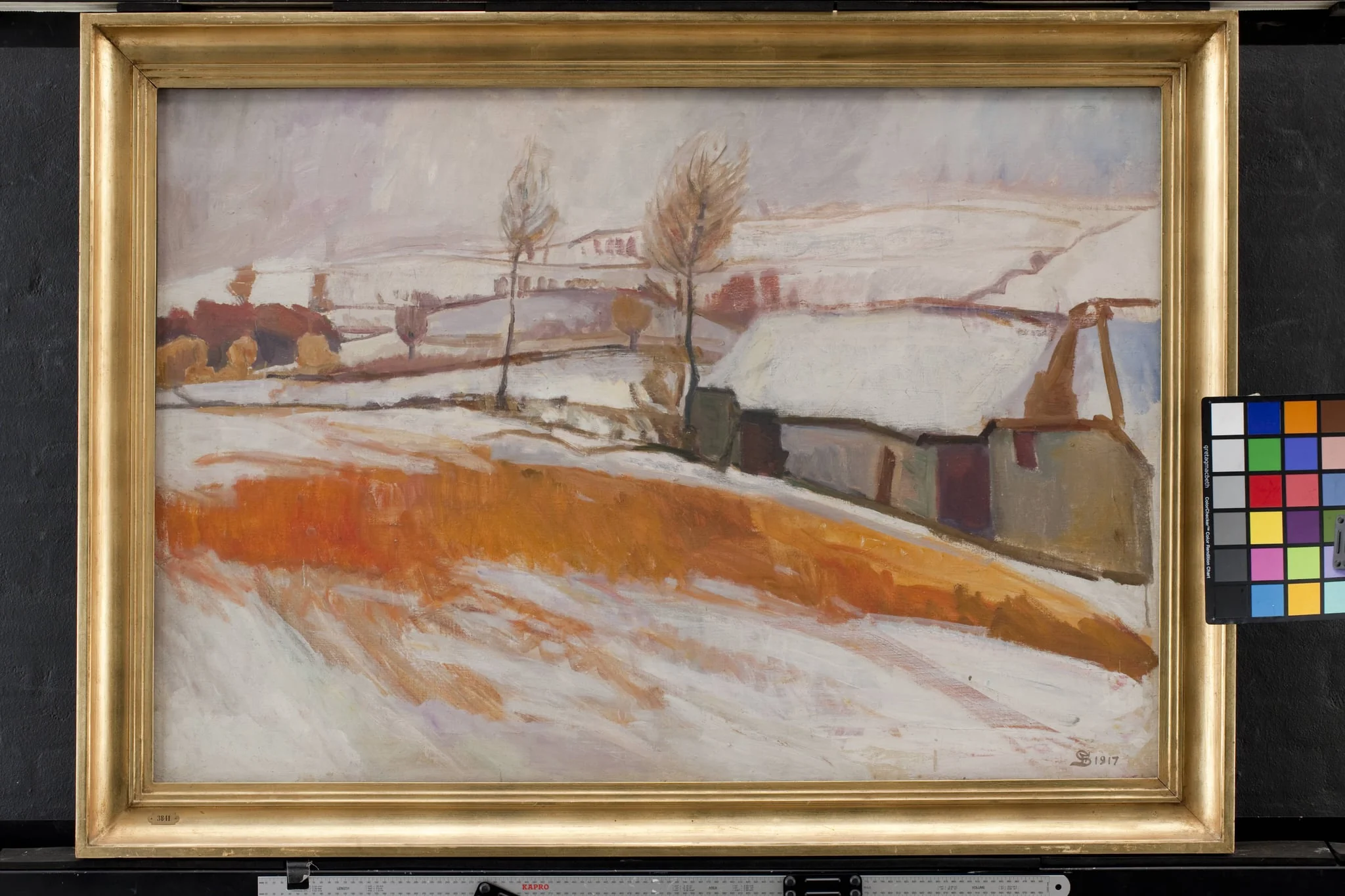 Winter Landscape. Over Kærby Hill., detail