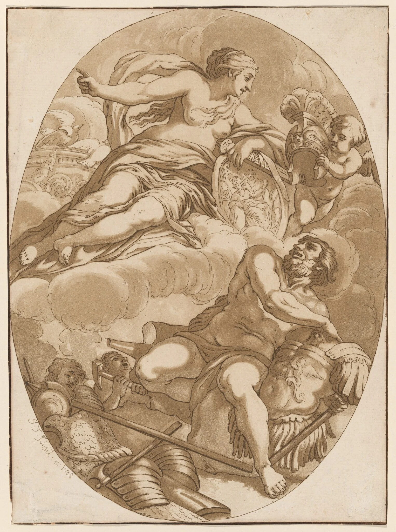 Venus Commanding Vulcan to Make Arms for Aeneas, detail