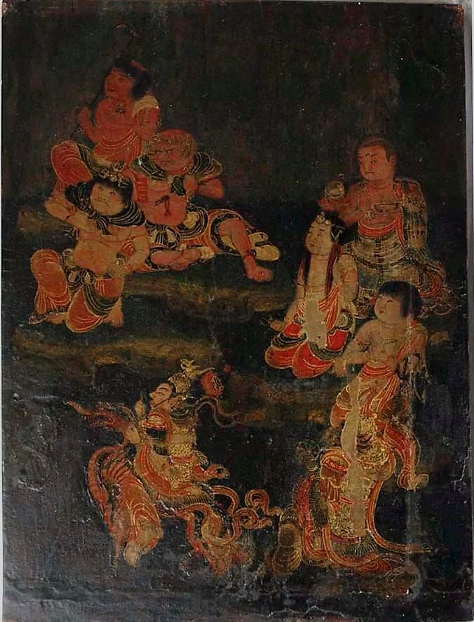 八童子図|Eight Attendants of Fudō Myōō, detail