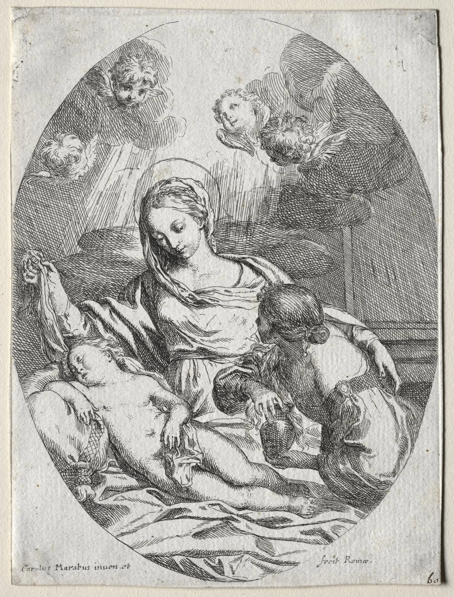 Madonna and Child with the Magdalen, detail