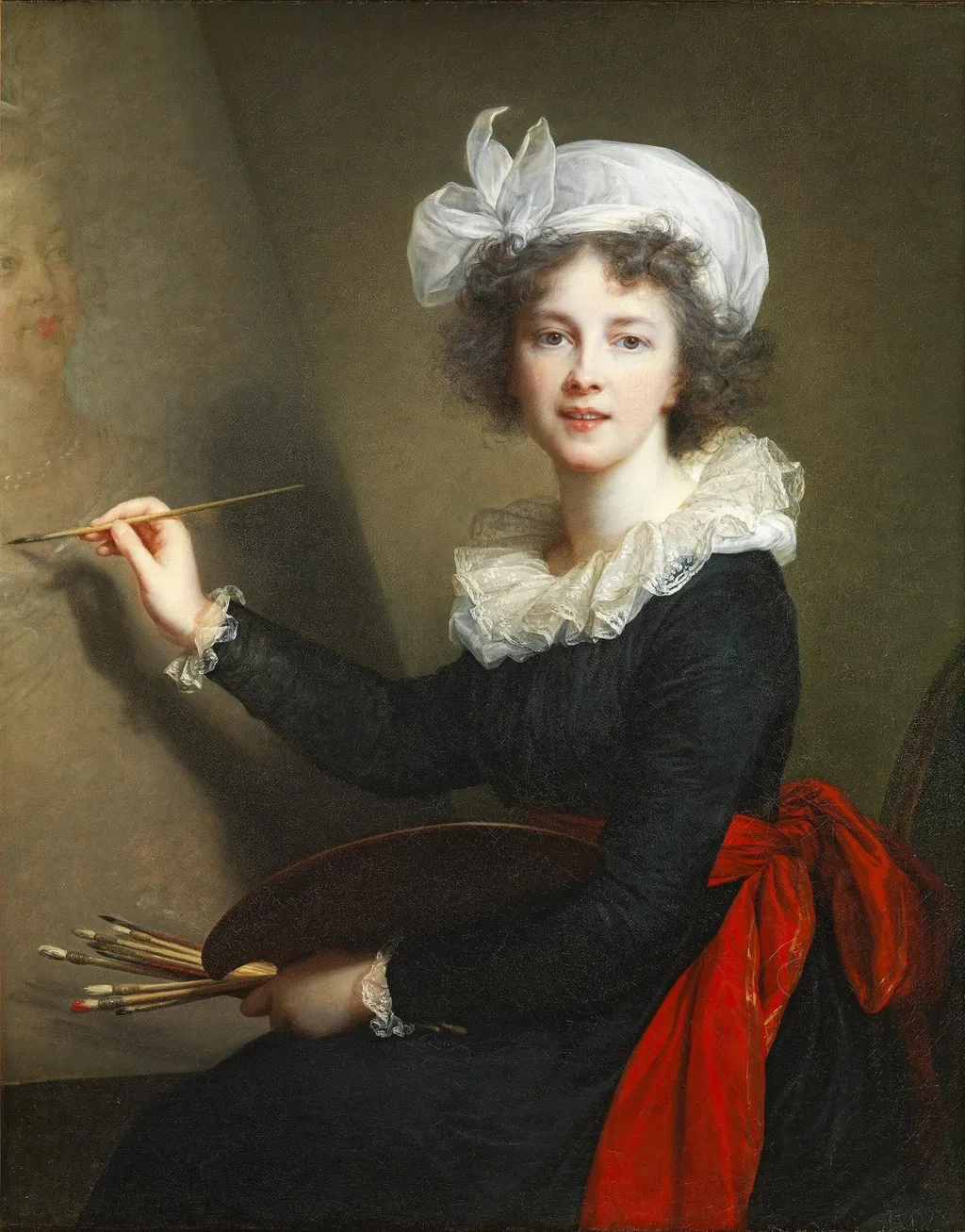 Self-portrait of Élisabeth Louise Vigée Le Brun, by Élisabeth Louise Vigée Le Brun, oil, 1796