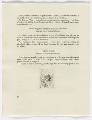 Frédéric Mistral: Mémoires et Recits by Frédéric Mistral: bust of a child (page 30), by Auguste Brouet, 1937