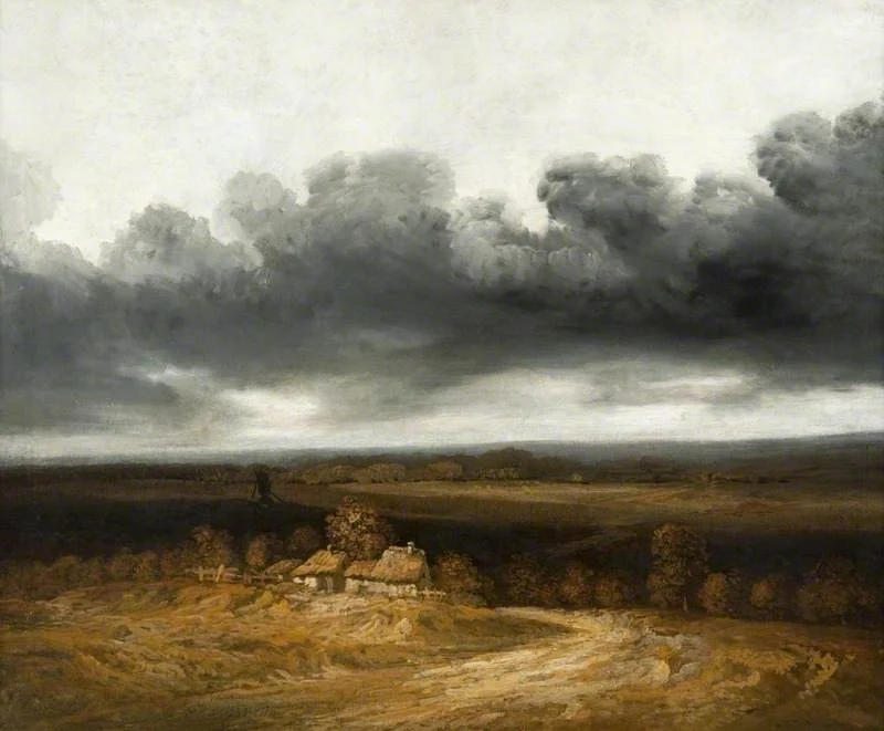 Landscape with Cottages, detail