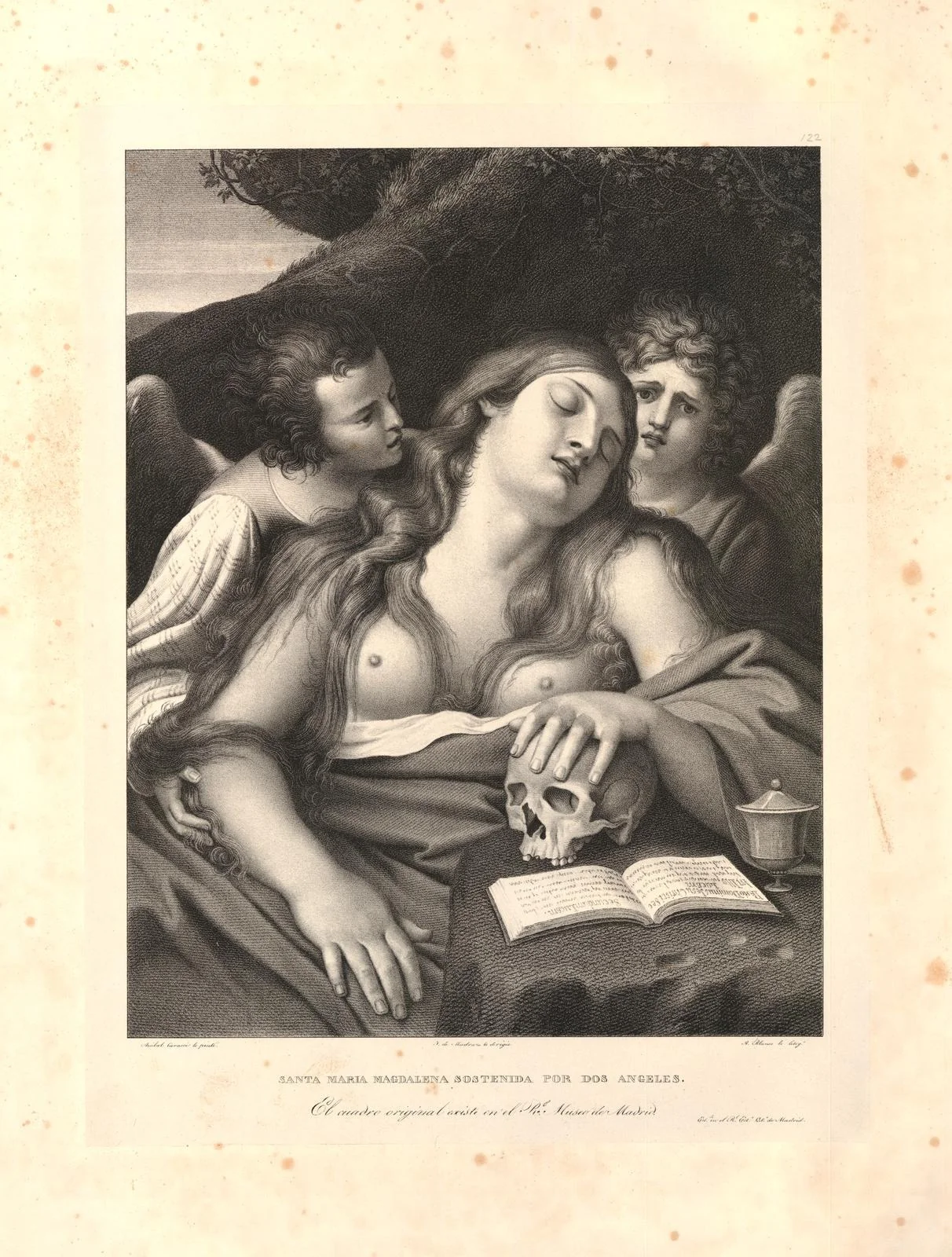 Mary Magdalene and Two Angels, detail