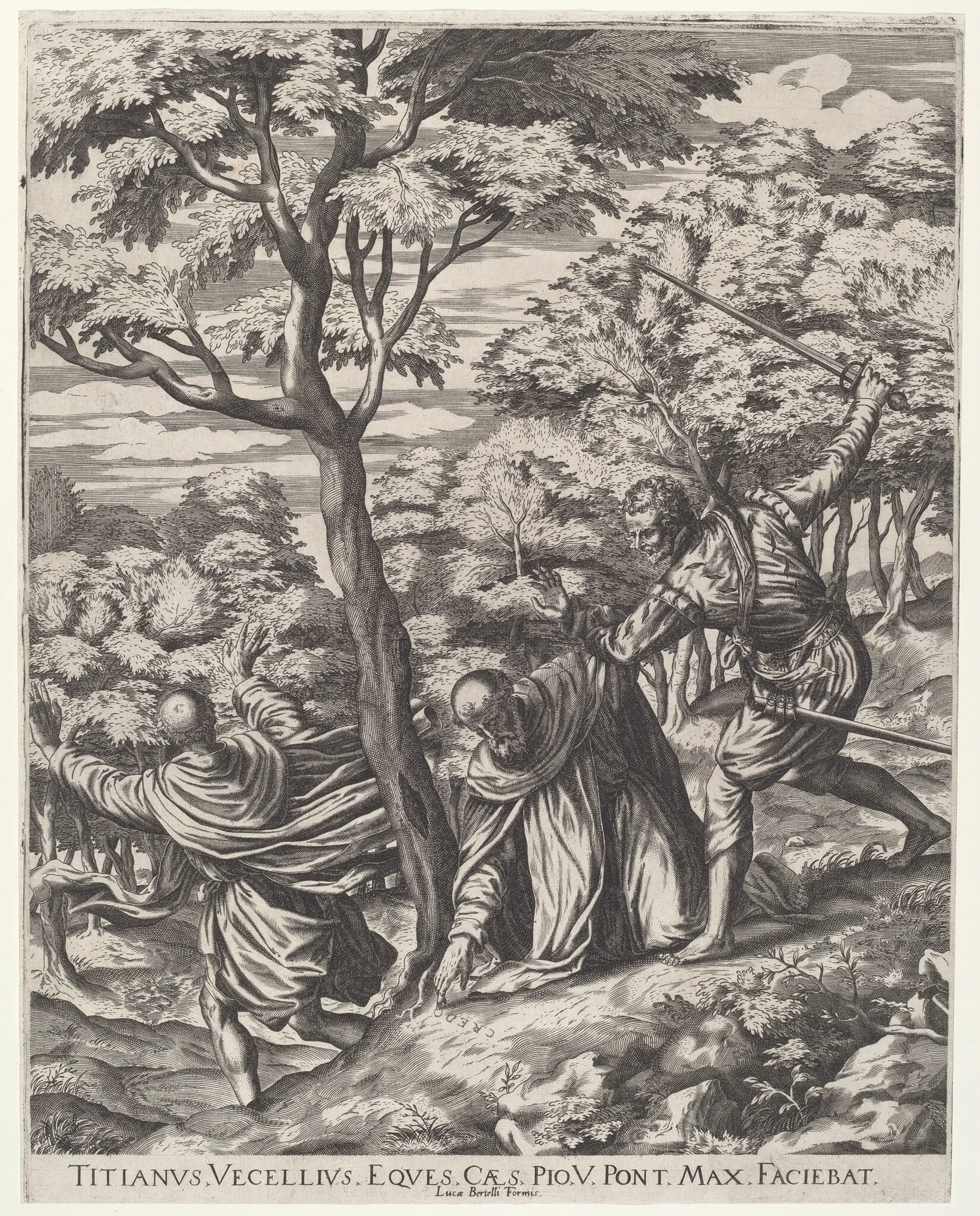 The Assassination of Saint Peter Martyr, detail