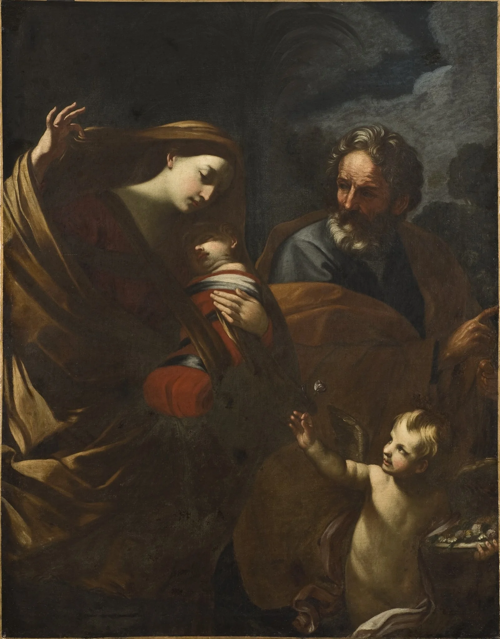 The Flight into Egypt, detail