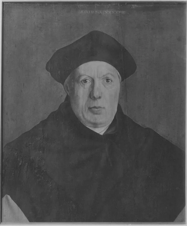 Male portrait, detail