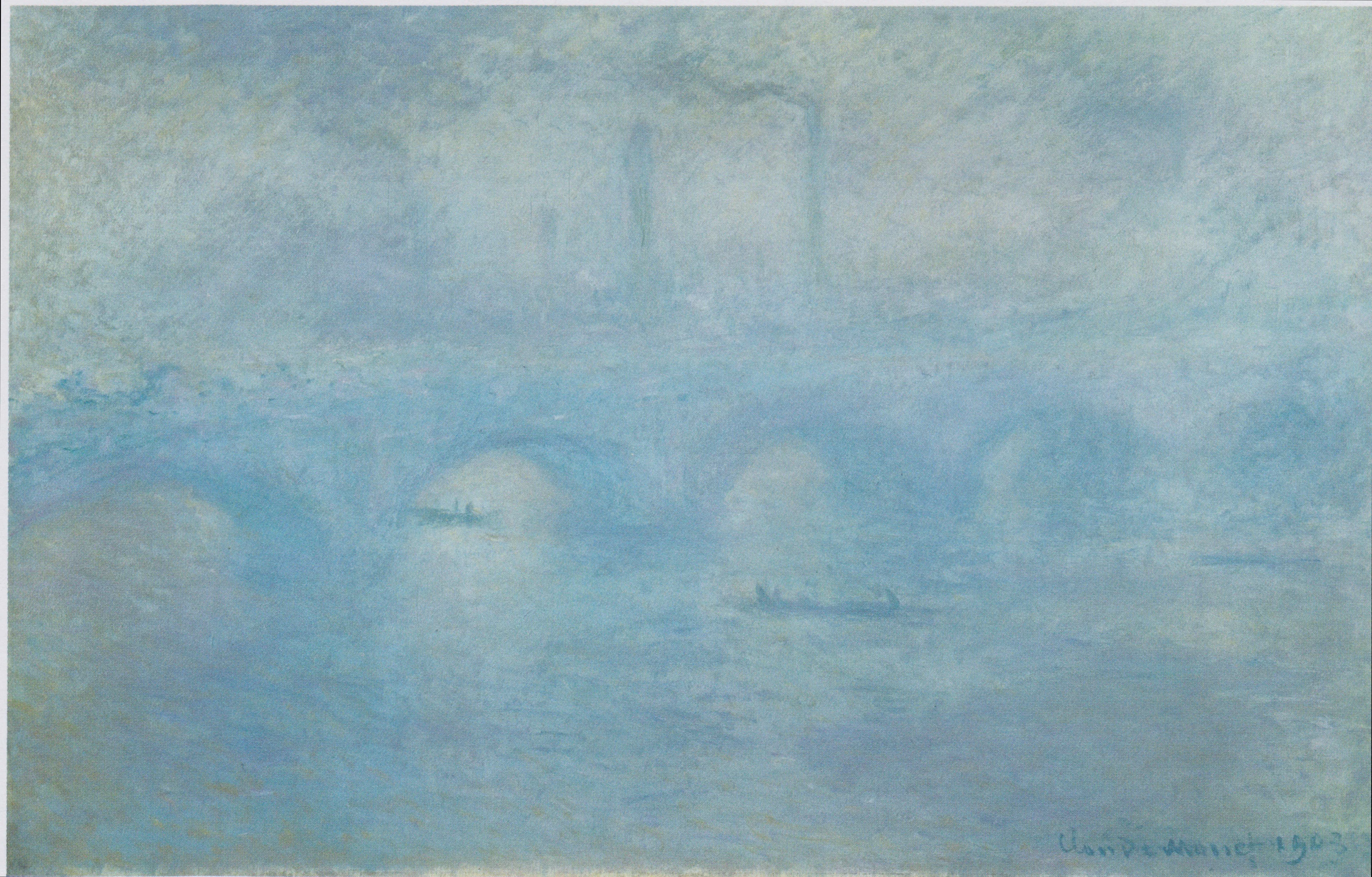 Waterloo Bridge. Effect of Fog, detail